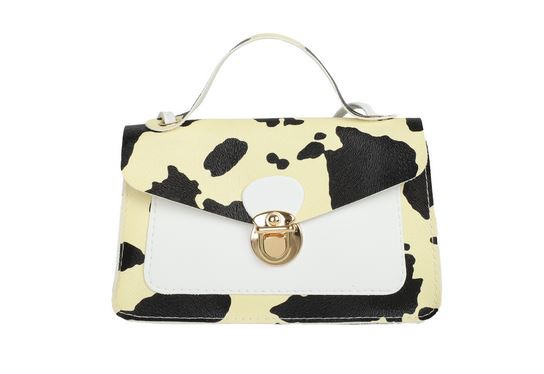 Cow Print Mini- Yellow