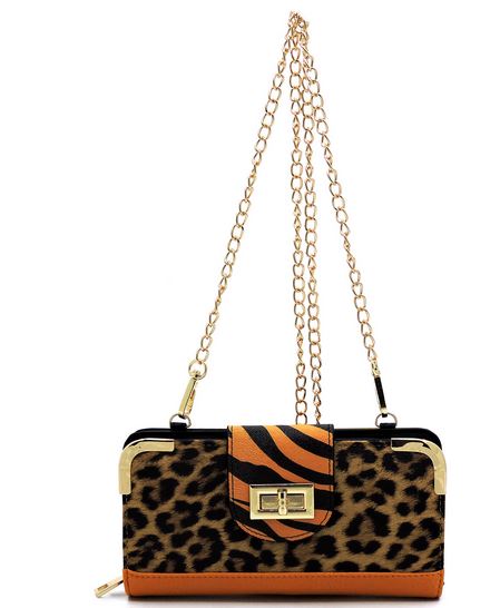 Zebra Bifold Wallet Wristlet- Mustard Yellow