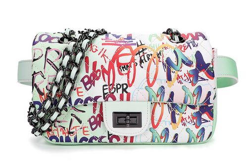 Graffiti Waist Bag- White