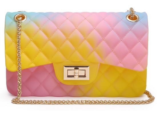 Quilt Pattern Jelly Multi-Yellow Handbag