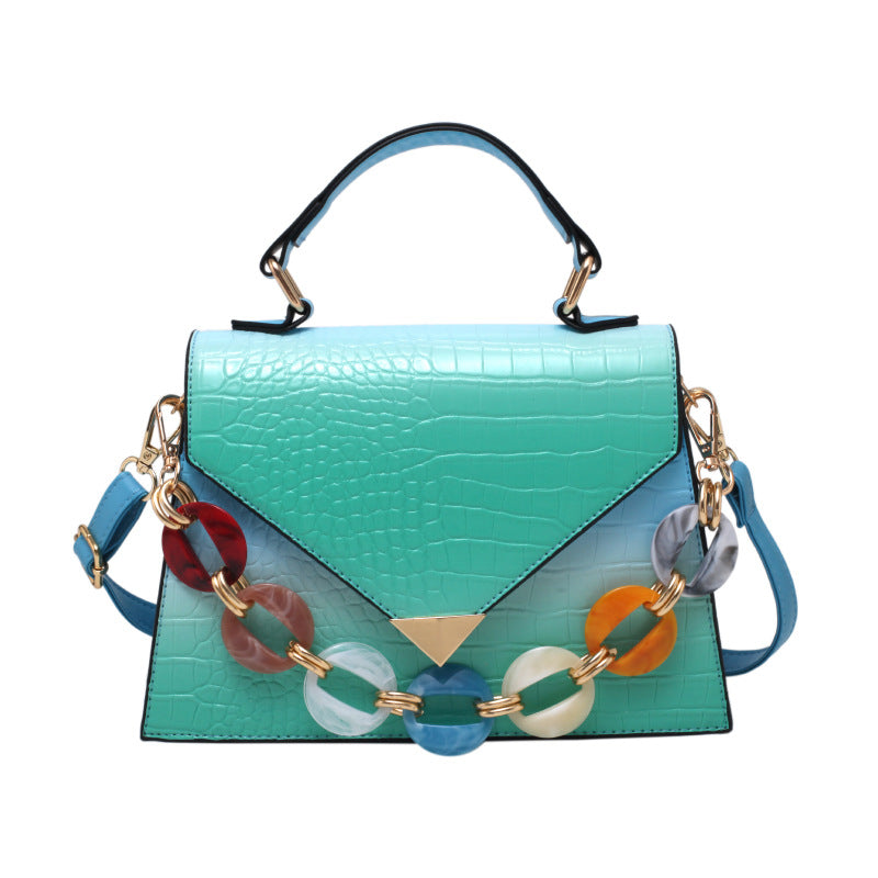 Gradient Satchel- Green