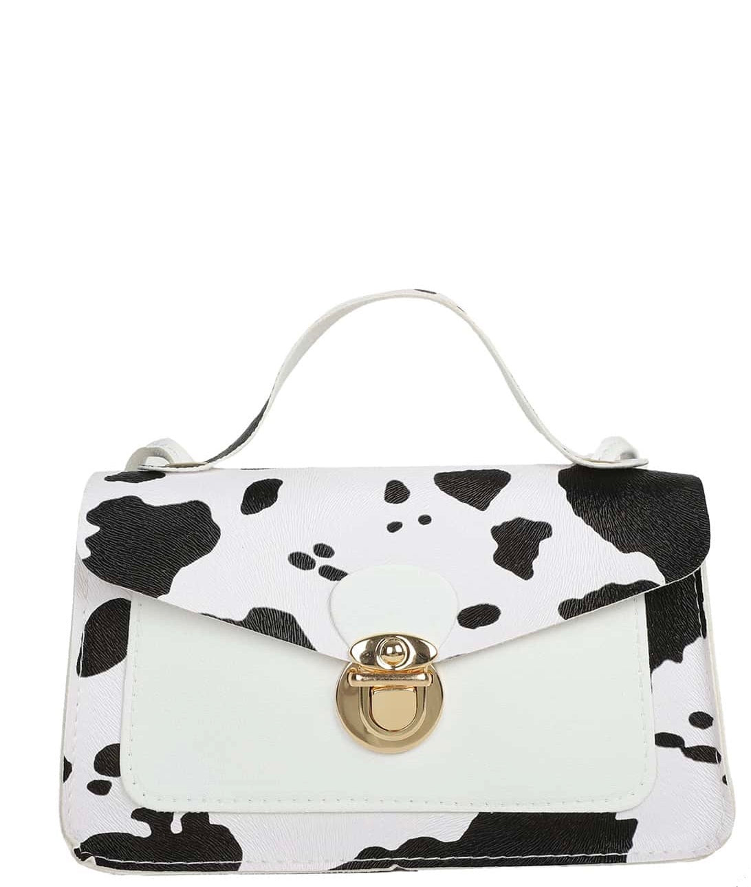 Cow Print Mini-White