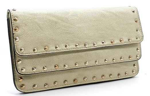 Gold Studded Clutch