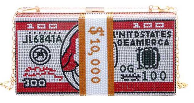 Clutch the Money Bag- Red