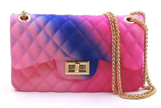 Quilt Pattern Jelly Multi-Purple Handbag