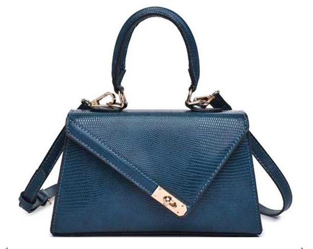 The Chic Satchel- Teal Blue